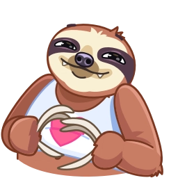 Telegram stiker ❤️ Sloth