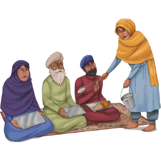 Telegram sticker 🌮 ਗੁਰੂ ਕਾ ਲੰਗਰ @PunjabiSticker