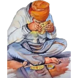 Telegram sticker 🌮 ਗੁਰੂ ਕਾ ਲੰਗਰ @PunjabiSticker