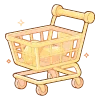 Sticker 🛒 yellow ✨ @cute_enot_art