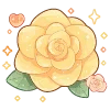 Sticker 🌹 yellow ✨ @cute_enot_art