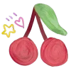 Sticker 🍒 doodle ➜ @emoji1