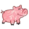 Sticker 🐖 doodle ➜ @emoji1