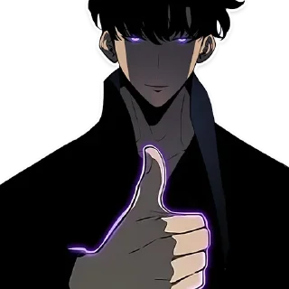 Телеграм стикер 🌑 天真の希望士