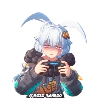 Telegram sticker 🎮 ТЭФФИ ОТ @MOZG_BANBOO