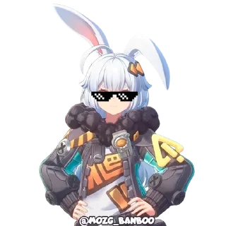 Telegram sticker 🕶 ТЭФФИ ОТ @MOZG_BANBOO
