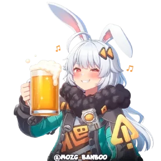 Telegram sticker 🍻 ТЭФФИ ОТ @MOZG_BANBOO