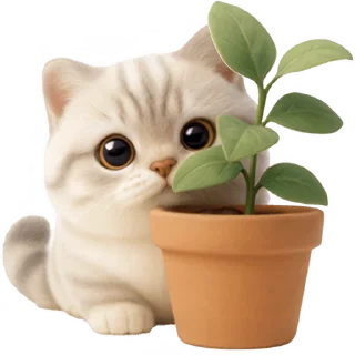Telegram sticker 🪴 Супер милый кот @Nyasticks