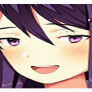 Sticker 😏 ddlc yuri shitpost pack