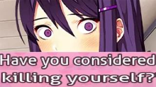 Telegram sticker 🤔 ddlc yuri shitpost pack