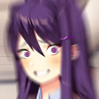Telegram sticker 😀 ddlc yuri shitpost pack