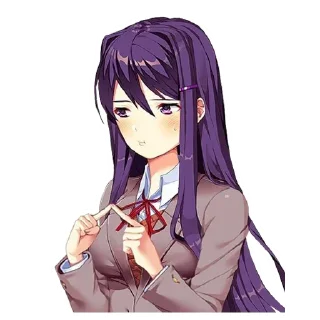 Telegram sticker 👉 ddlc yuri shitpost pack