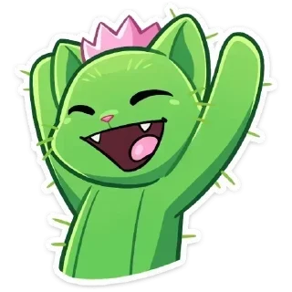 Telegram sticker 🌵 пей горно