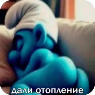 Telegram sticker ✋ пей горно