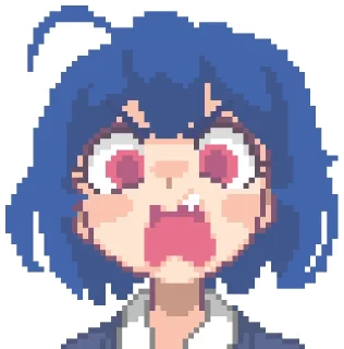 Телеграм стикер 😲 hcnone art • @tsuuii