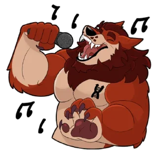 Telegram sticker 🎤 Ryker Wholesome