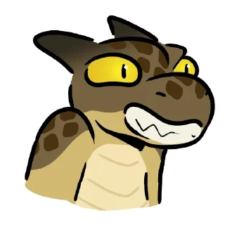 Telegram sticker 😀 Waffle Kobold