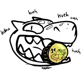 Telegram sticker 🪙 Waffle Kobold