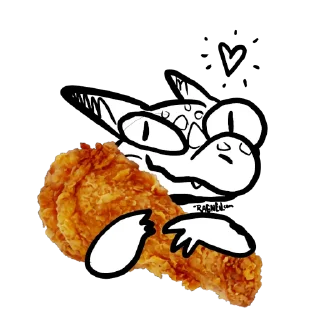 Video sticker 🍗 Waffle Kobold