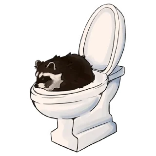 Telegram sticker 💩 DannyRaccoon