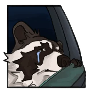 Telegram sticker 😧 DannyRaccoon