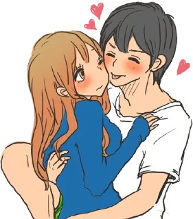 Telegram sticker 😋 snuggling sticker :: @line_stickers