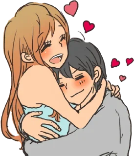 Telegram sticker 🤗 snuggling sticker :: @line_stickers
