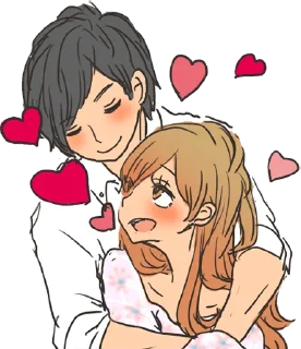 Telegram sticker 😍 snuggling sticker :: @line_stickers