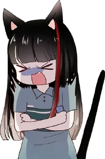 Telegram sticker 😫 Ran Mitake (BanG Dream!)