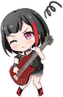 Video sticker 🎸 Ran Mitake (BanG Dream!)