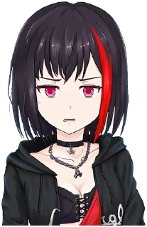 Telegram sticker 😟 Ran Mitake (BanG Dream!)