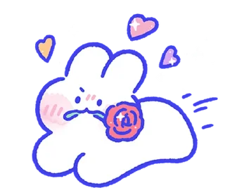 Telegram sticker ⭐ ૮꒰ ｡っ -｡꒱ఎ   ⃝@mewsticks ⊹  ◜ ♡  𝅭