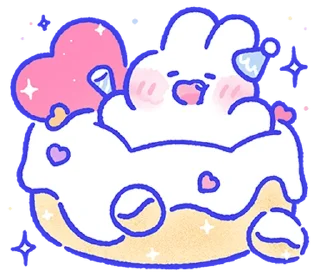 Telegram sticker ⭐ ૮꒰ ｡っ -｡꒱ఎ   ⃝@mewsticks ⊹  ◜ ♡  𝅭