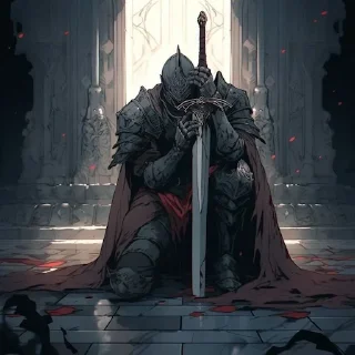 Telegram sticker ⚔ اینجا آرزو های Yaya دفن شده است