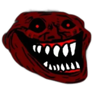 Telegram sticker 😜 troll face (@emopix)