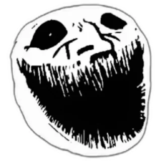 Sticker 😃 troll face (@emopix)
