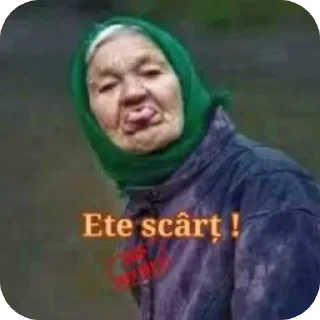 Sticker 🫥 Scârț