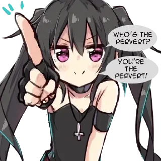 Телеграм стикер 😏 Dragon-Senpai 2nd pack!