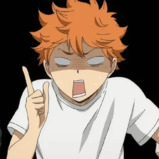 Telegram sticker ☀️ - 𝐽𝑂𝐼𝑁 : @AHMSHY . Hinata Shoyo