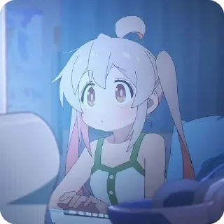 Video sticker 🫥 Oniichan wa Oshimai! ‣ @animestickersii