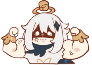 Telegram sticker 🦾 Paimon by @anime_stickerr