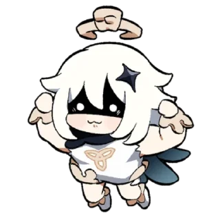 Telegram sticker 💪 Paimon by @anime_stickerr