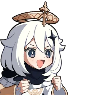 Telegram sticker 🤩 Paimon by @anime_stickerr