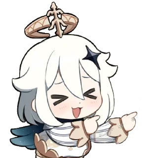 Video sticker ☺️ Paimon by @anime_stickerr