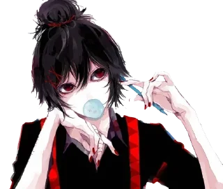 Telegram sticker 🤔 Tokyo Ghoul ~@AnimeLibrary_Stickers