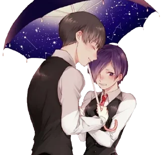 Telegram sticker ☂ Tokyo Ghoul ~@AnimeLibrary_Stickers