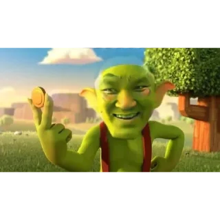 Телеграм стикер 😇 GOBLAN (GOBLIN AAN)