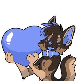 Telegram sticker 💙 Marlow's barks