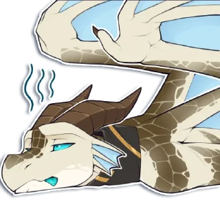 Telegram sticker 😖 Tukk The Dracthyr