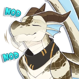 Telegram sticker 👍 Tukk The Dracthyr